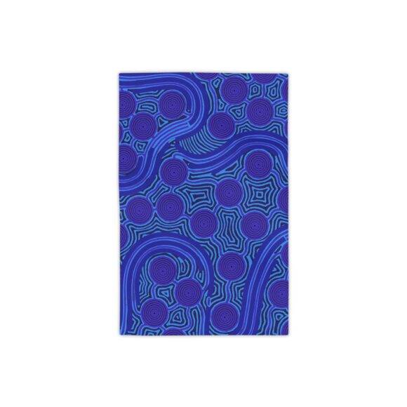 Vibrant Coral Reef Beach Towels – The Rivers around Us (blue)