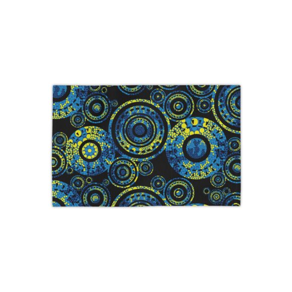 Vibrant Coral Reef Beach Towels – Paisley Circles - Image 2