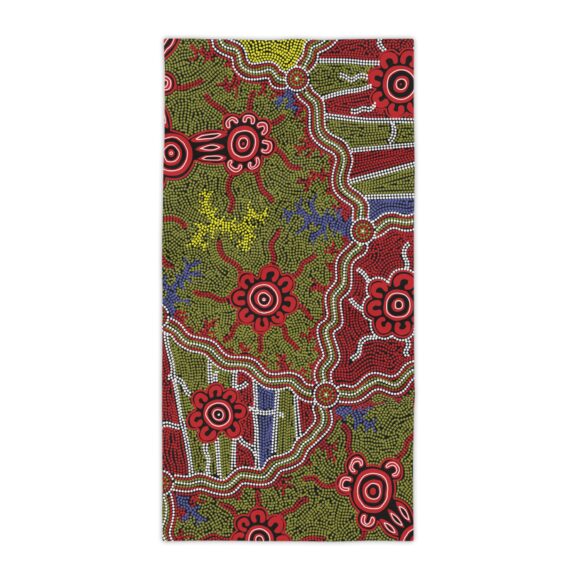 Vibrant Coral Reef Beach Towels - Connections - Image 9