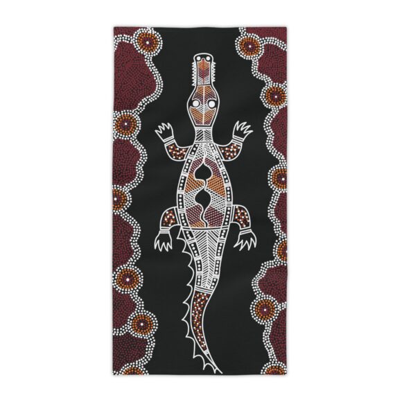 Vibrant Coral Reef Beach Towels – Crocodile - Image 9