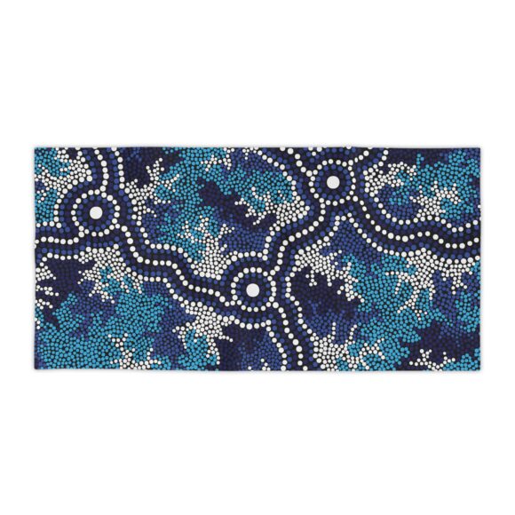 Vibrant Coral Reef Beach Towels – Wetland Dreaming Blue - Image 10