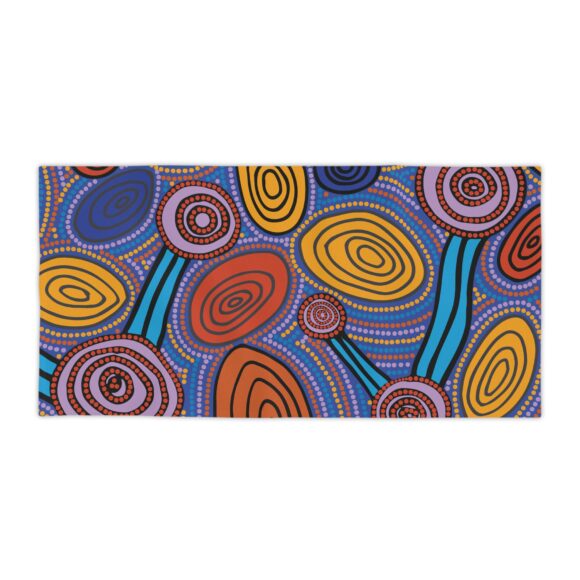 Vibrant Coral Reef Beach Towels – Skipping Stones (p) - Image 10