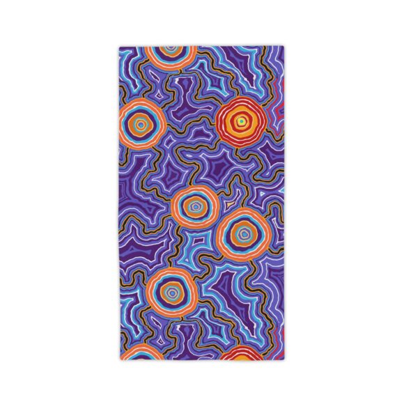 Vibrant Coral Reef Beach Towels – Pathways blues - Image 5