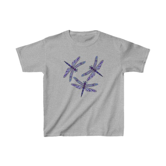 Kids Heavy Cotton Tee - Dragonflys - Image 5