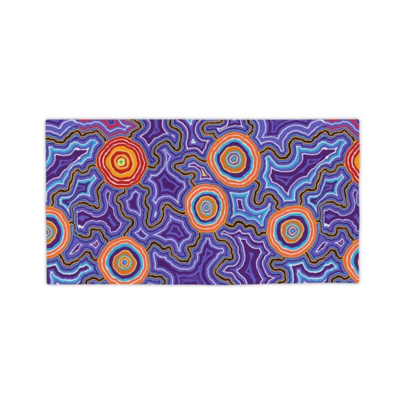 Vibrant Coral Reef Beach Towels – Pathways blues - Image 6