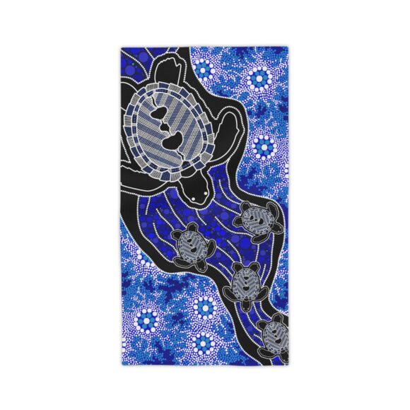 Vibrant Coral Reef Beach Towels – Baby turtles - Image 5