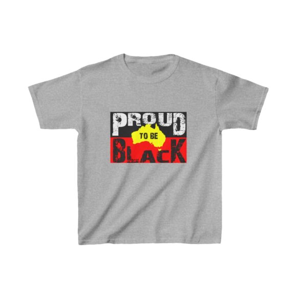 Kids Heavy Cotton Tee - Proud to be black - Image 5