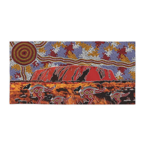 Vibrant Coral Reef Beach Towels – Uluru - Image 10