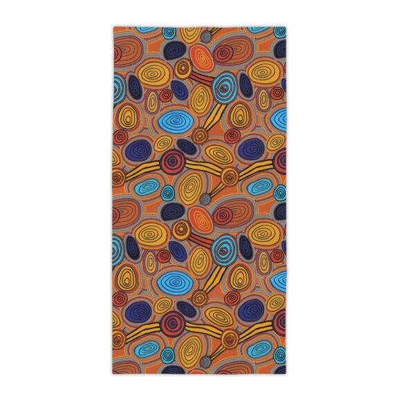 Vibrant Coral Reef Beach Towels – Skipping Stones - Image 9