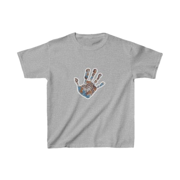 Kids Heavy Cotton Tee - Hand Wetland - Image 5