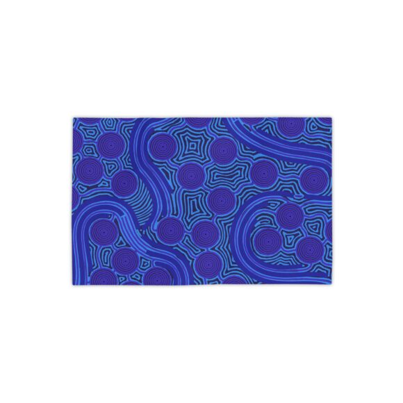 Vibrant Coral Reef Beach Towels – The Rivers around Us (blue) - Image 2