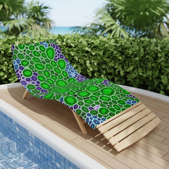 Vibrant Coral Reef Beach Towels – Rocks green - Image 12