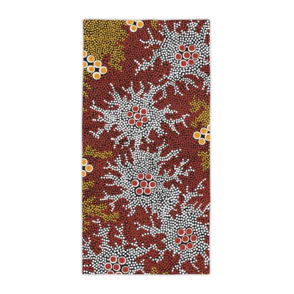 Vibrant Coral Reef Beach Towels - Bushland Dreaming - Image 9