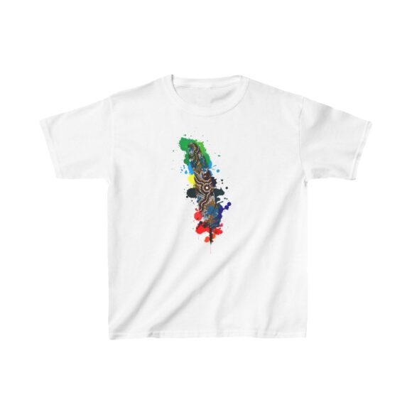 Kids Heavy Cotton Tee - Feather Wetlands - Image 3