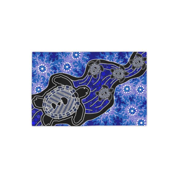 Vibrant Coral Reef Beach Towels – Baby turtles - Image 2