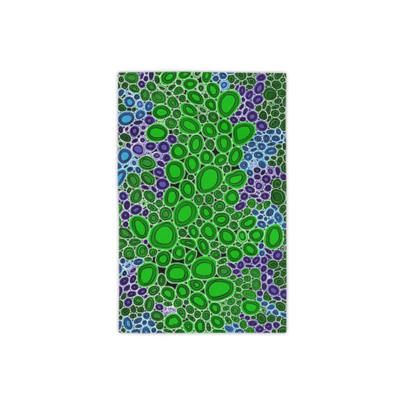 Vibrant Coral Reef Beach Towels – Rocks green