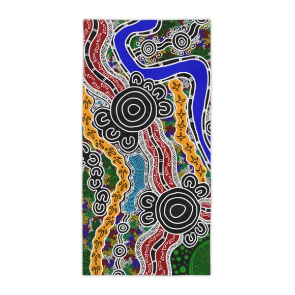 Vibrant Coral Reef Beach Towels – The Mural - Image 9