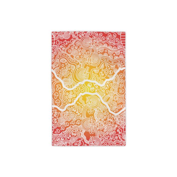 Vibrant Coral Reef Beach Towels – Wandering the Land (sunset)