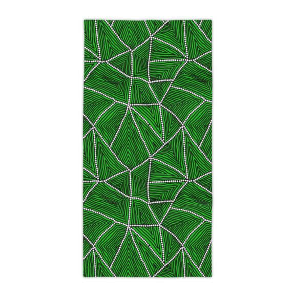 Vibrant Coral Reef Beach Towels – Farm Lands green - Image 9