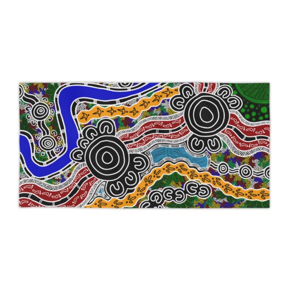 Vibrant Coral Reef Beach Towels – The Mural - Image 10