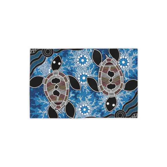 Vibrant Coral Reef Beach Towels – Sea Turtles - Image 2