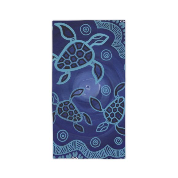 Vibrant Coral Reef Beach Towels – Sea Turtles 3 - Image 5