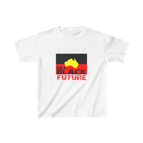 Kids Heavy Cotton Tee - Black Future - Image 3