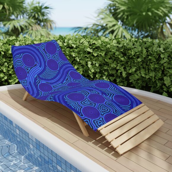 Vibrant Coral Reef Beach Towels – The Rivers around Us (blue) - Image 12