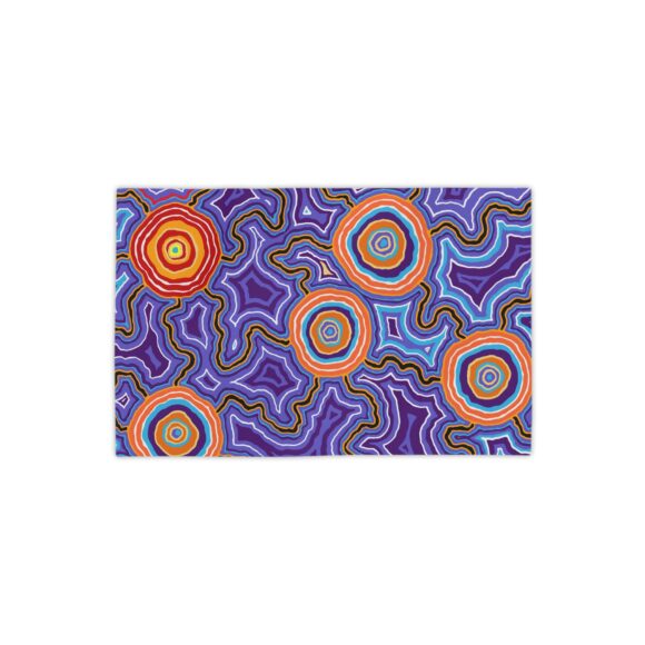 Vibrant Coral Reef Beach Towels – Pathways blues - Image 2