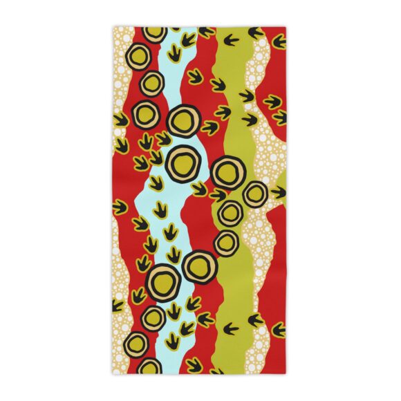 Vibrant Coral Reef Beach Towels – Emu Tracks 2 - Image 9