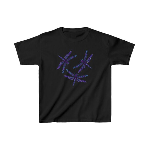 Kids Heavy Cotton Tee - Dragonflys - Image 3