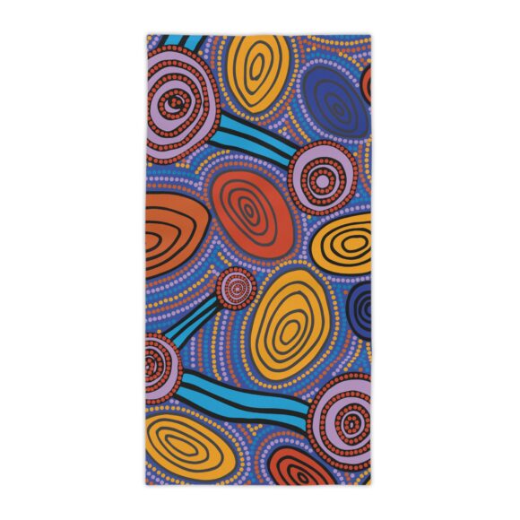 Vibrant Coral Reef Beach Towels – Skipping Stones (p) - Image 9