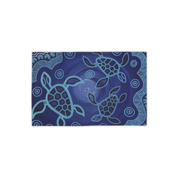 Vibrant Coral Reef Beach Towels – Sea Turtles 3 - Image 2