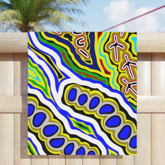 Vibrant Coral Reef Beach Towels – Emu Dreaming - Image 11