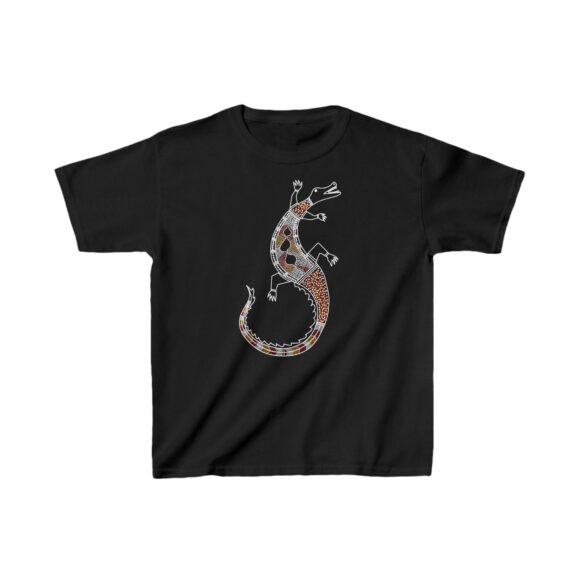 Kids Heavy Cotton Tee - Crocodile