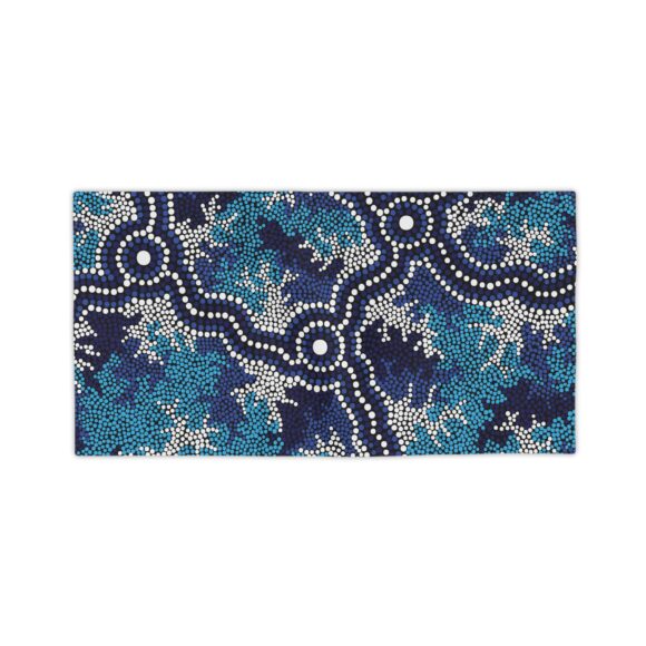 Vibrant Coral Reef Beach Towels – Wetland Dreaming Blue - Image 6