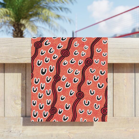 Vibrant Coral Reef Beach Towels – Meeting Grounds - Image 3