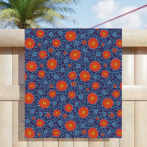 Vibrant Coral Reef Beach Towels – Rain Drops - Image 11