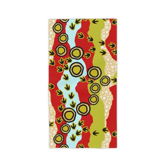 Vibrant Coral Reef Beach Towels – Emu Tracks 2 - Image 5