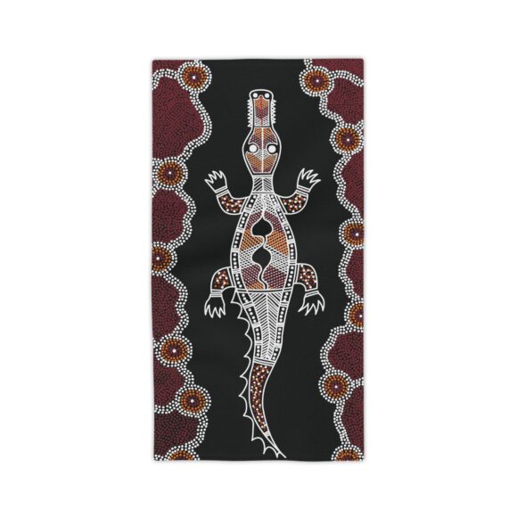 Vibrant Coral Reef Beach Towels – Crocodile - Image 5