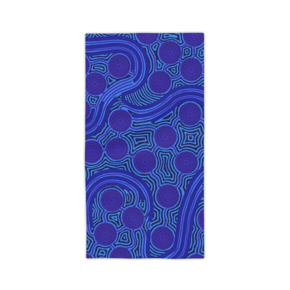 Vibrant Coral Reef Beach Towels – The Rivers around Us (blue) - Image 5