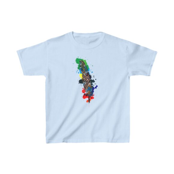 Kids Heavy Cotton Tee - Feather Wetlands - Image 7