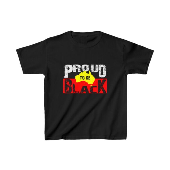 Kids Heavy Cotton Tee - Proud to be black - Image 3