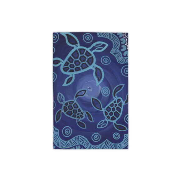 Vibrant Coral Reef Beach Towels – Sea Turtles 3