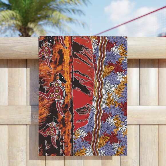 Vibrant Coral Reef Beach Towels – Uluru - Image 7