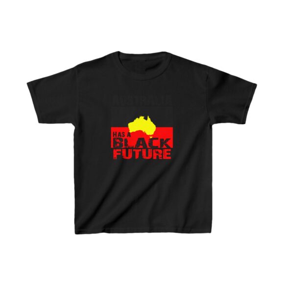 Kids Heavy Cotton Tee - Black future black - Image 3