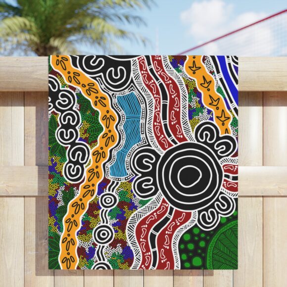 Vibrant Coral Reef Beach Towels – The Mural - Image 11