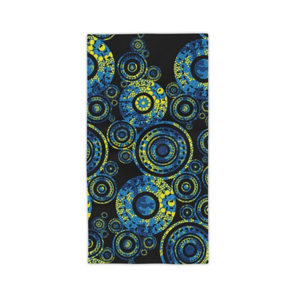 Vibrant Coral Reef Beach Towels – Paisley Circles - Image 5