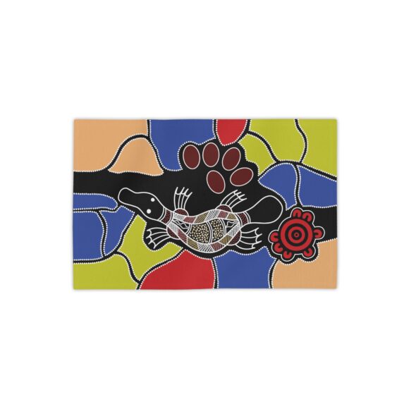 Vibrant Coral Reef Beach Towels – Platypus Dreaming - Image 2