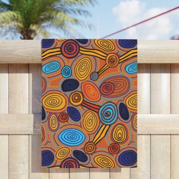 Vibrant Coral Reef Beach Towels – Skipping Stones - Image 7